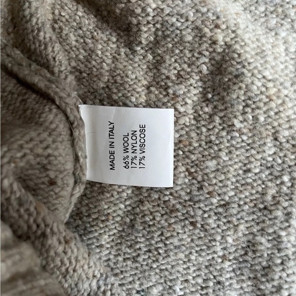 Luca Nobili Wool Blend Heather Beige Knit Sweater - Made in Italy- XL *H14 - Picture 3 of 3